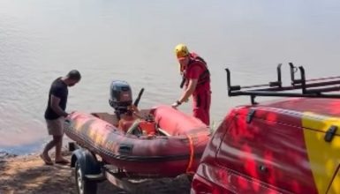 Imagem referente a Jovem herói desaparece no Rio Piquiri após salvar mulher e criança de afogamento