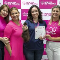 Imagem referente a Solidariedade: portuários do Paraná doam cabelos para campanha Outubro Rosa