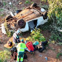 Imagem referente a Uma pessoa morre em grave acidente na BR-277 em Guaraniaçu