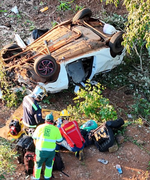 Imagem referente a Uma pessoa morre em grave acidente na BR-277 em Guaraniaçu