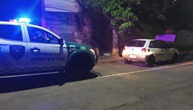 Imagem referente a Gol furtado na Rua Natal é recuperado pela Patrulha Ambiental