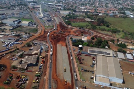 Imagem referente a Novo viaduto de Londrina na BR-369 começa a tomar forma