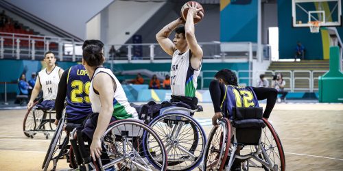 Imagem referente a Seleção de basquete em cadeira de rodas estreia no Sul-Americano