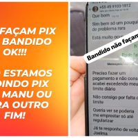 Imagem referente a Alerta de golpe: família de Manu denuncia estelionatários que pedem Pix