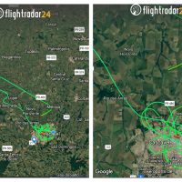 Imagem referente a Aeronave sobrevoando bairros de Cascavel provoca pânico na população