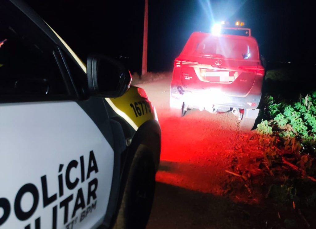 Suspeito é preso e SW4 furtado é recuperado em estrada rural de Formosa do Oeste