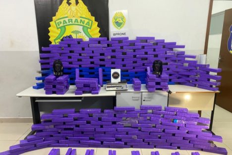 Imagem referente a PMPR apreende 305 quilos de maconha escondidos em estofaria em Curitiba