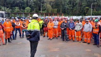 Ponte de Guaratuba tem campanhas de saúde e segurança para trabalhadores