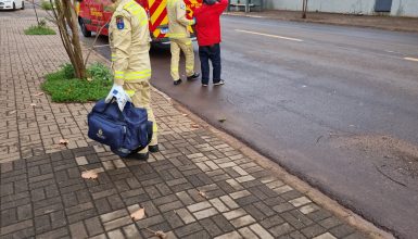 Imagem referente a Jovem de 19 anos cai de bicicleta e fica ferido no Bairro Cascavel Velho