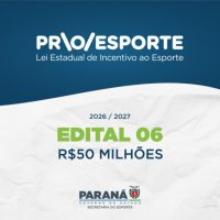 Imagem referente a Estado publica novo edital do Proesporte que destina R$ 50 milhões para projetos na área