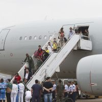 Imagem referente a Décimo voo da FAB com 213 repatriados do Líbano chega a São Paulo