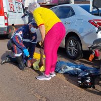 Imagem referente a Homem fica ferido ao se envolver em colisão de trânsito na rua Europa