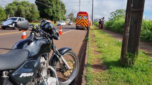 Imagem referente a Homem é atropelado por moto na Avenida das Pombas, em Cascavel