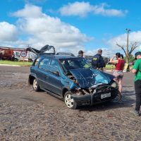 Imagem referente a Engavetamento é registrado na BR-277, nas proximidades da Havan