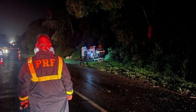 Imagem referente a Tragédia na BR-277: mulher de 41 anos morre após colisão com objeto fixo