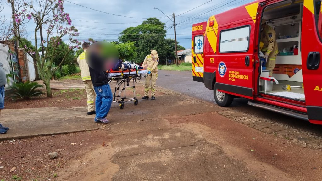 Idoso sofre queda no Bairro Santa Cruz em Cascavel