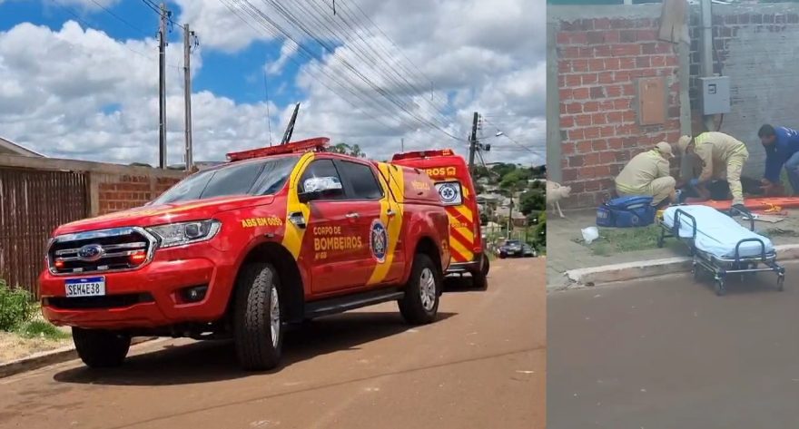 Mulher tem ferimentos graves após bater bicicleta contra muro