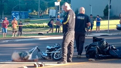 Imagem referente a Motociclista de 19 anos morre em acidente ao lado do Shopping JL, em Foz