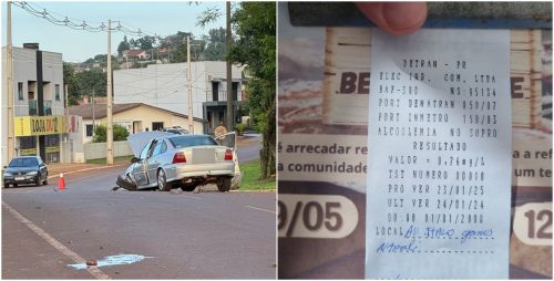 Imagem referente a Homem envolvido em grave acidente em Ibema é detido por embriaguez