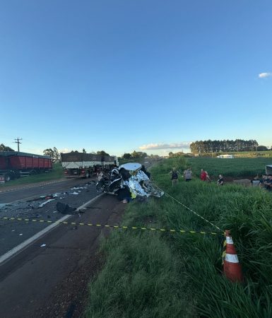 Imagem referente a Quatro mortes: Carro com placas de Cascavel se envolve em acidente no Sudoeste