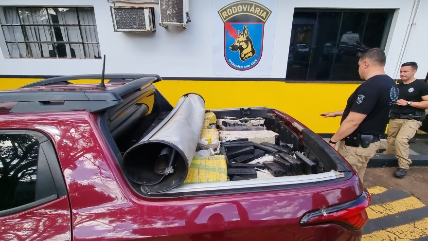 Polícia Rodoviária apreende 800kg de maconha em Cascavel