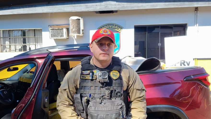 Conforme comandante da PRE, veículo apreendido com 813 kg de maconha foi roubado em Cascavel