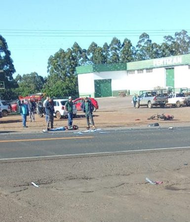 Imagem referente a Motociclista perde a vida em violenta colisão na BR-277