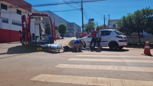 Imagem referente a Após colisão com Peugeot, mulher fica ferida no Bairro Floresta