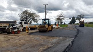 DER/PR promove melhorias na PR-459 entre Pinhão e Reserva do Iguaçu