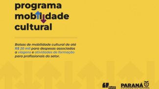 Estado lança edital inédito de mobilidade cultural para apoiar profissionais do setor