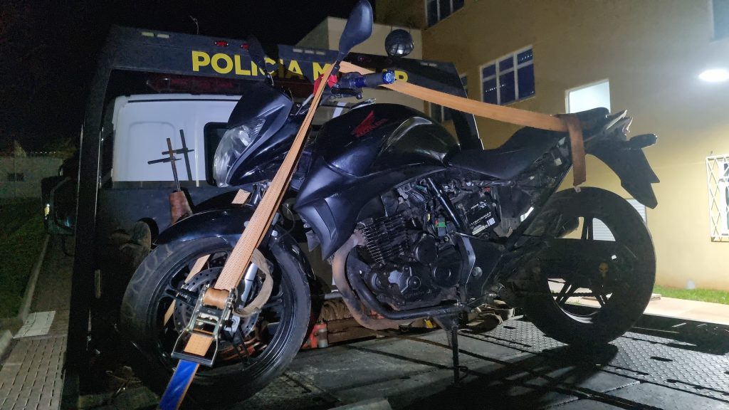 Moto furtada em Cascavel é localizada em Ibema