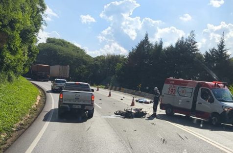 Imagem referente a Motociclista perde a vida em acidente na BR-277 próximo à Ponte do Cavernoso