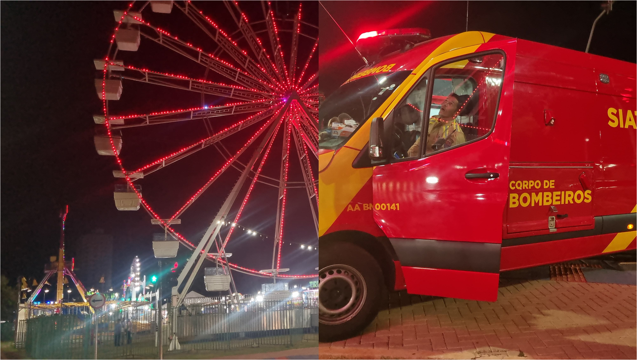 Imagem referente a Homem é atingido por parafuso da Roda Gigante e vai parar no hospital