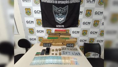 Imagem referente a Homem é preso com 20 quilos de maconha e quase R$ 2 mil em dinheiro