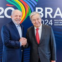 Imagem referente a Lula encontra Guterres e defende continuidade do G20 Social