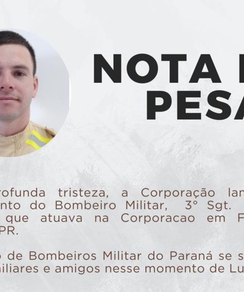 Imagem referente a Corpo de Bombeiros confirma morte do Sargento Petuco