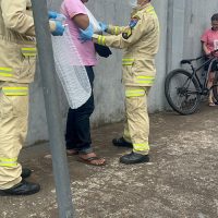 Imagem referente a Ciclista fica ferido ao sofrer queda na Rua Jacarezinho