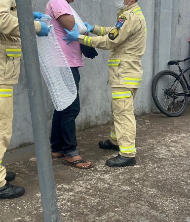 Imagem referente a Ciclista fica ferido ao sofrer queda na Rua Jacarezinho