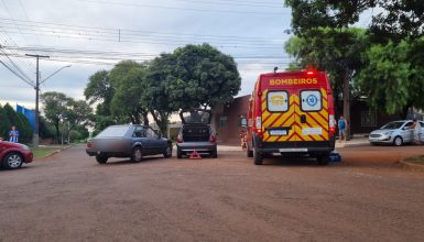 Imagem referente a Acidente entre carros é registrado no Bairro Santos Dumont