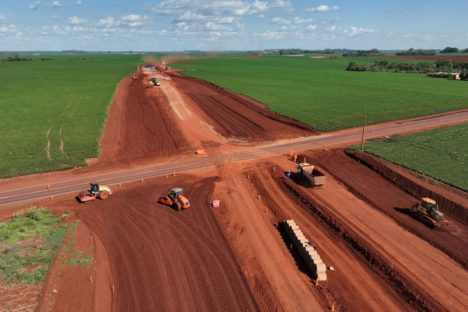 Imagem referente a Obras do contorno viário de Palotina devem chegar a 19% em dezembro