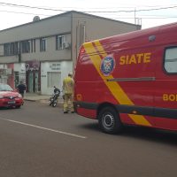 Imagem referente a Mulher de 50 anos é atropelada por carro no Centro de Cascavel e fica ferida