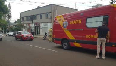 Imagem referente a Siate é acionado para atender acidente de trânsito na Rua Vicente Machado esquina com Rua Minas Gerais