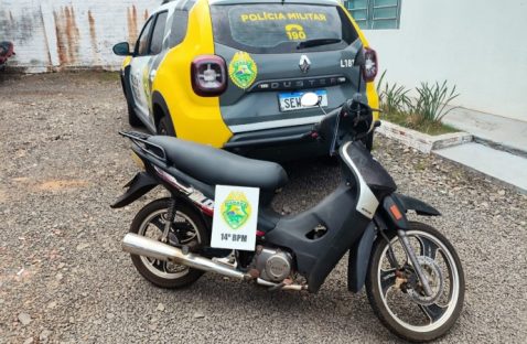 São Miguel do Iguaçu: Polícia Militar prende homem com motocicleta adulterada