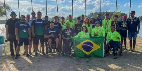 Imagem referente a Equipe brasileira brilha em competições de canoagem paralímpica