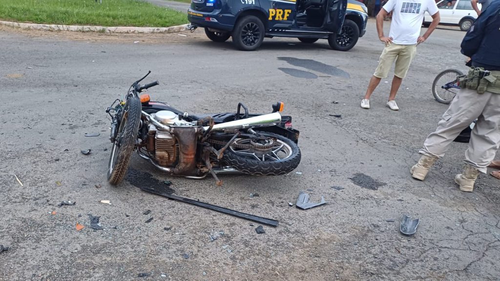 Motociclista fica gravemente ferido em colisão na BR-373, em Imbituva