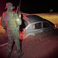 Imagem referente a Carro roubado é recuperado pelo BPFron após intensa perseguição