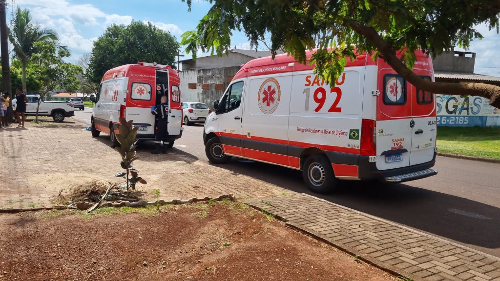 Criança de 4 anos é atendida por equipes do Samu no Bairro Coqueiral