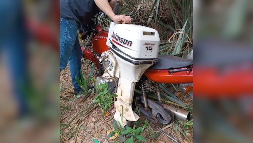 Imagem referente a Moto Honda CG e motor de barco furtados são recuperados em Cascavel