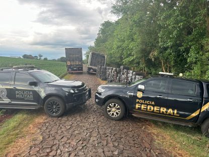 Imagem referente a Policiais federais apreendem 700 caixas de cigarros contrabandeados em Itaipulândia