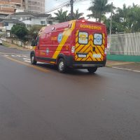 Imagem referente a Motociclista fica ferido em acidente no Centro de Cascavel